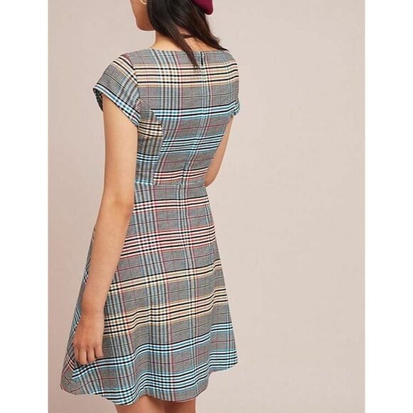 Anthropologie Finley Plaid Dress by Moulinette Soeurs -Size 0 - Picture 2 of 8